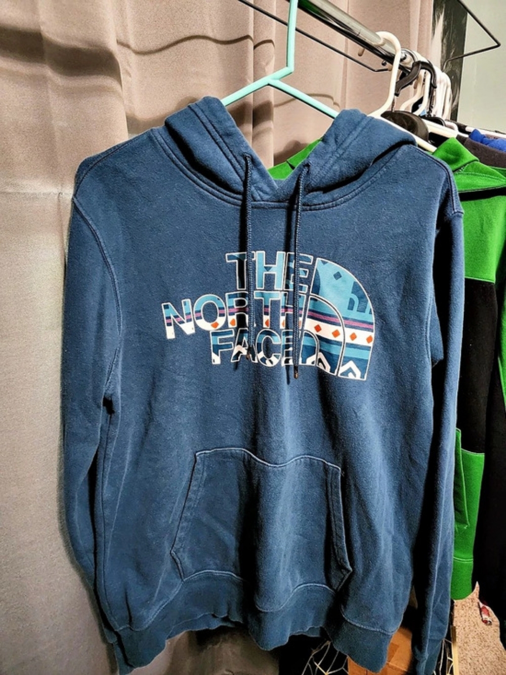 The North Face Graphic Pullover Hoodie in Blue